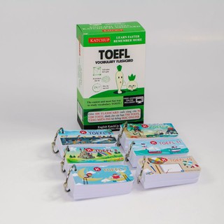 KatchUp Flashcard - Thẻ học TOEFL B - High Quality - Trắng (03BT)