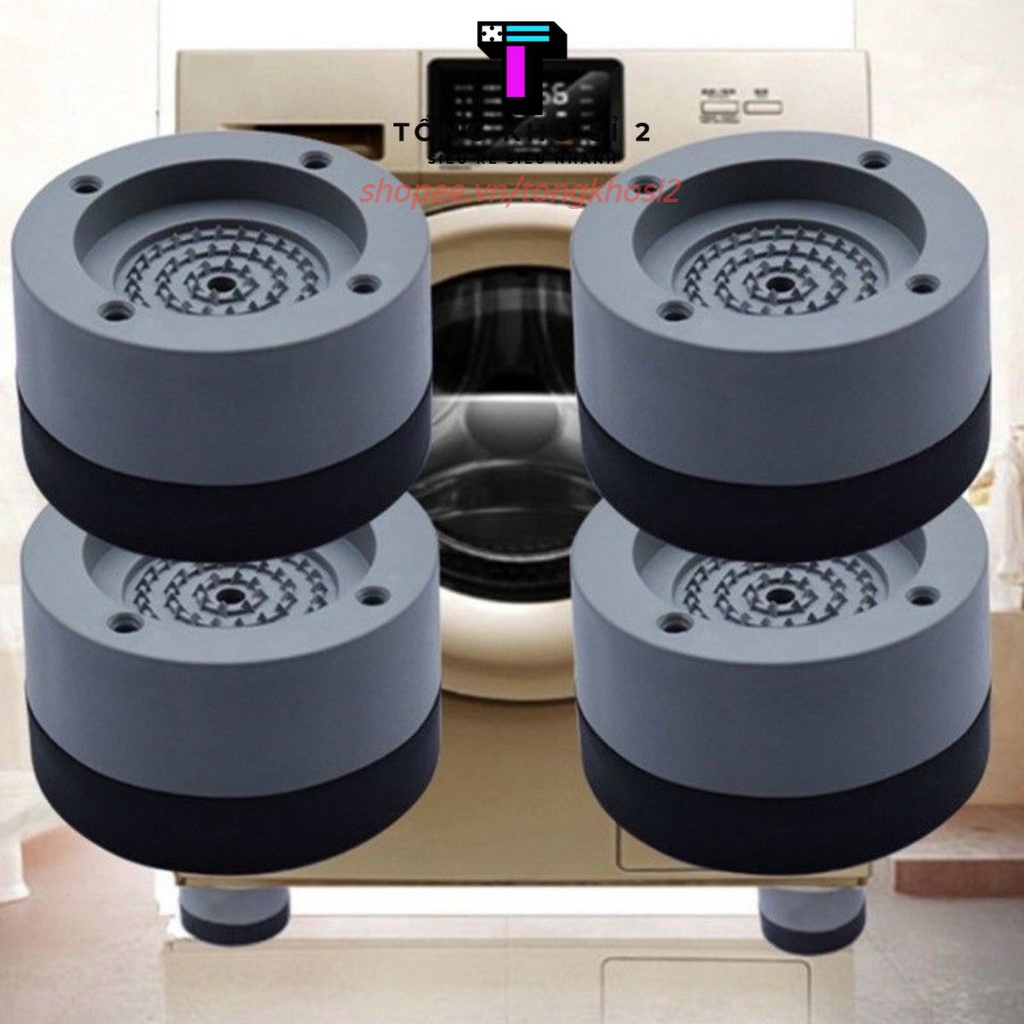 PVN21070 Set 4 miếng đệm cao su gắn chân máy giặt chống rung chống ồn tiện dụng T2