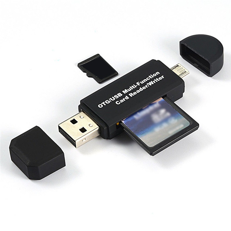 Đầu Đọc Thẻ Nhớ Micro Usb Otg Sang Usb 2.0 Cho Điện Thoại Android / Máy Tính Bảng