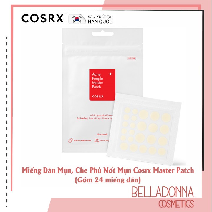 Miếng Dán Mụn, Che Phủ Nốt Mụn COSRX Acne Pimple Master Patch (Gồm 24 miếng dán)