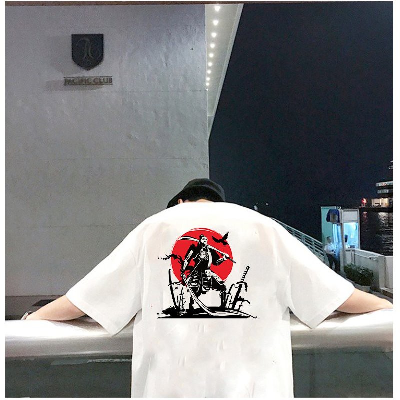 Áo thun unisex độc lạ Samurai form rộng vải dày mịn 2019T1820