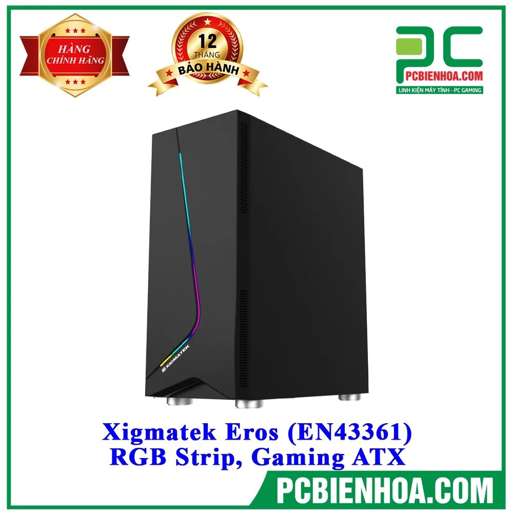 [Mã ELFLASH2 hoàn 10K xu đơn 20K] Vỏ Case XIGMATEK EROS (EN43361)-RGB STRIPGAMIN | BigBuy360 - bigbuy360.vn
