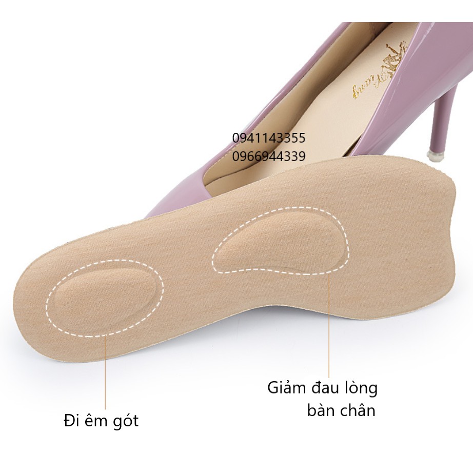 Dán Lót giày giảm đau gót chân, giảm đau ngón Anti Fatigue Insole