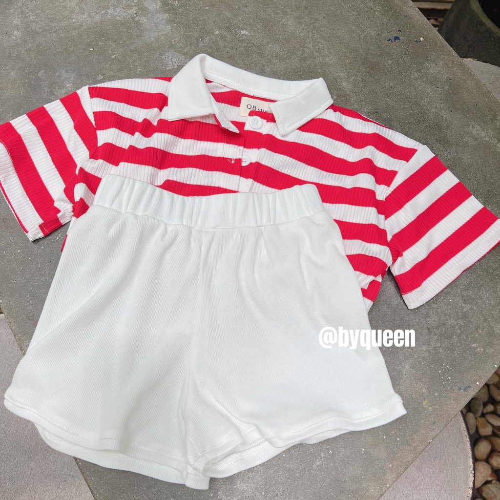 Set sọc hồng Q.B Studio