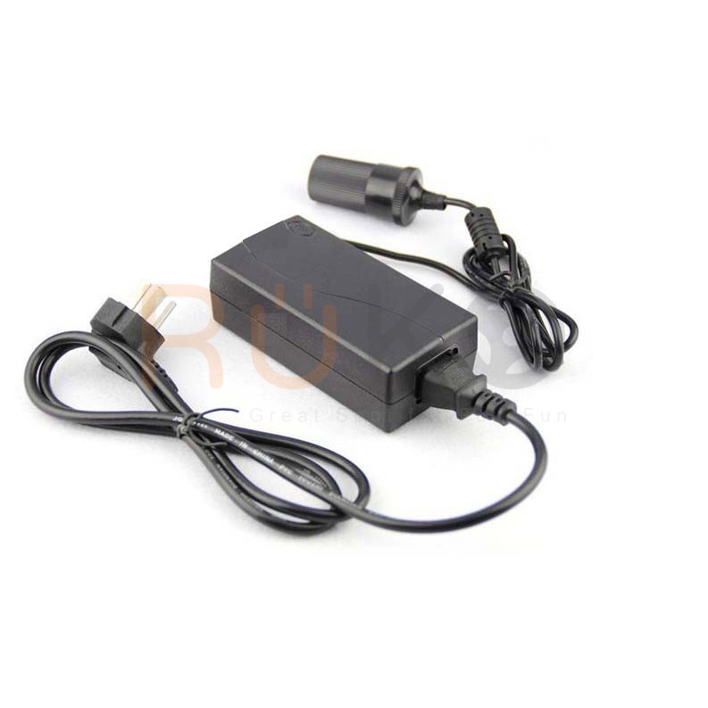 Bộ chuyển đổi- adapter chuyển 220v sang 12V chuẩn đầu tẩu sạc ô tô, xe hơi