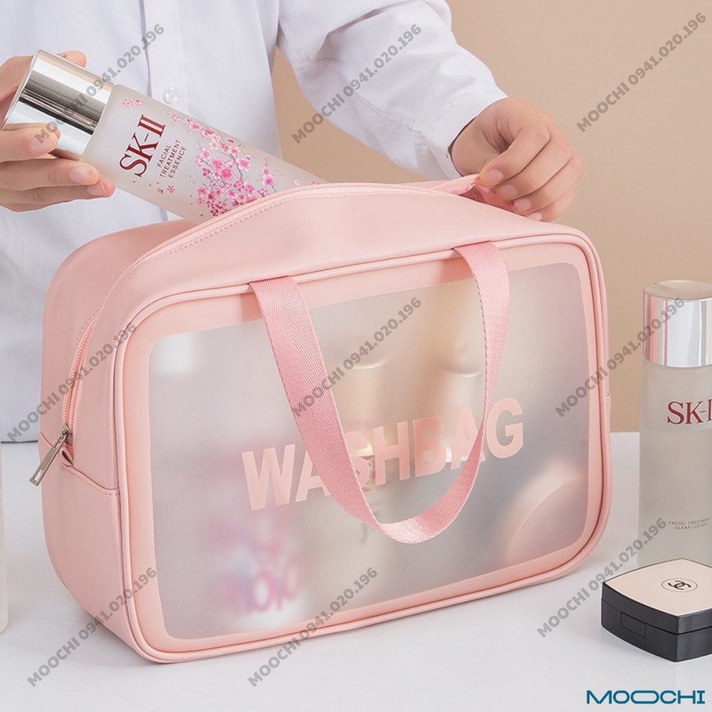 Túi Đựng Đồ Trang Điểm, Mỹ Phẩm WASHBAG Dùng Đi Chơi, Du Lịch Chống Thấm Nước Tiện Lợi