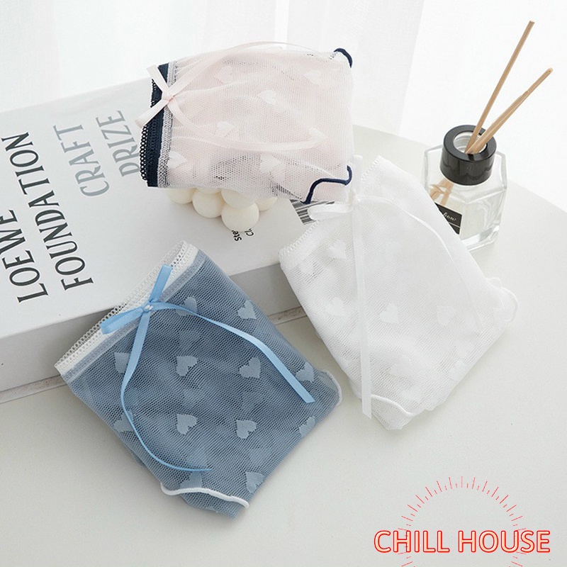 Quần lót nữ - quần lót ren đính nơ hoạ tiết hình tim gợi cảm 006 CHILL HOUSE