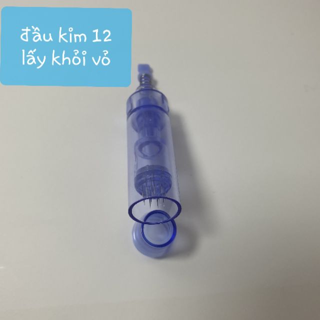 Đầu Kim Nano 12 36 Hàng Loại 1 - Trục Nhựa Đục Lò Xo Dài