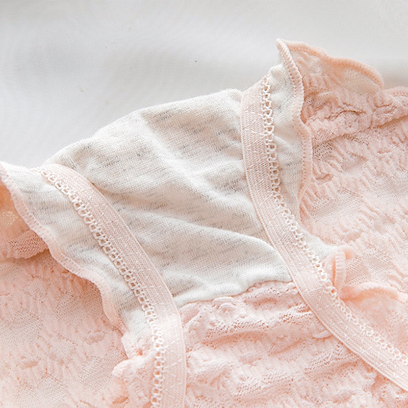 Quần Lót Nữ Cao Cấp, Quần Lót Ren Đính Nơ Cạp Vừa, Đáy May Chắc Chắn ZANABRA L2832