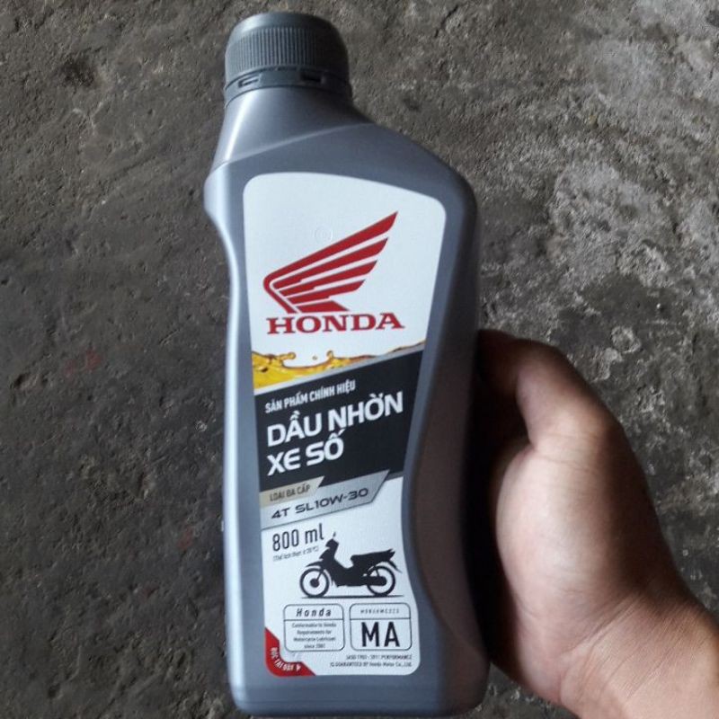 Dầu nhớt xe số honda chính hãng sản phẩm chính hiệu SL 10w_ 30 chai 800ml