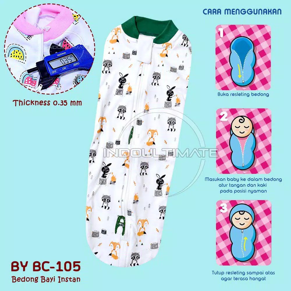 Chăn Quấn Bé Sơ Sinh Chất Liệu Cotton Bc-105