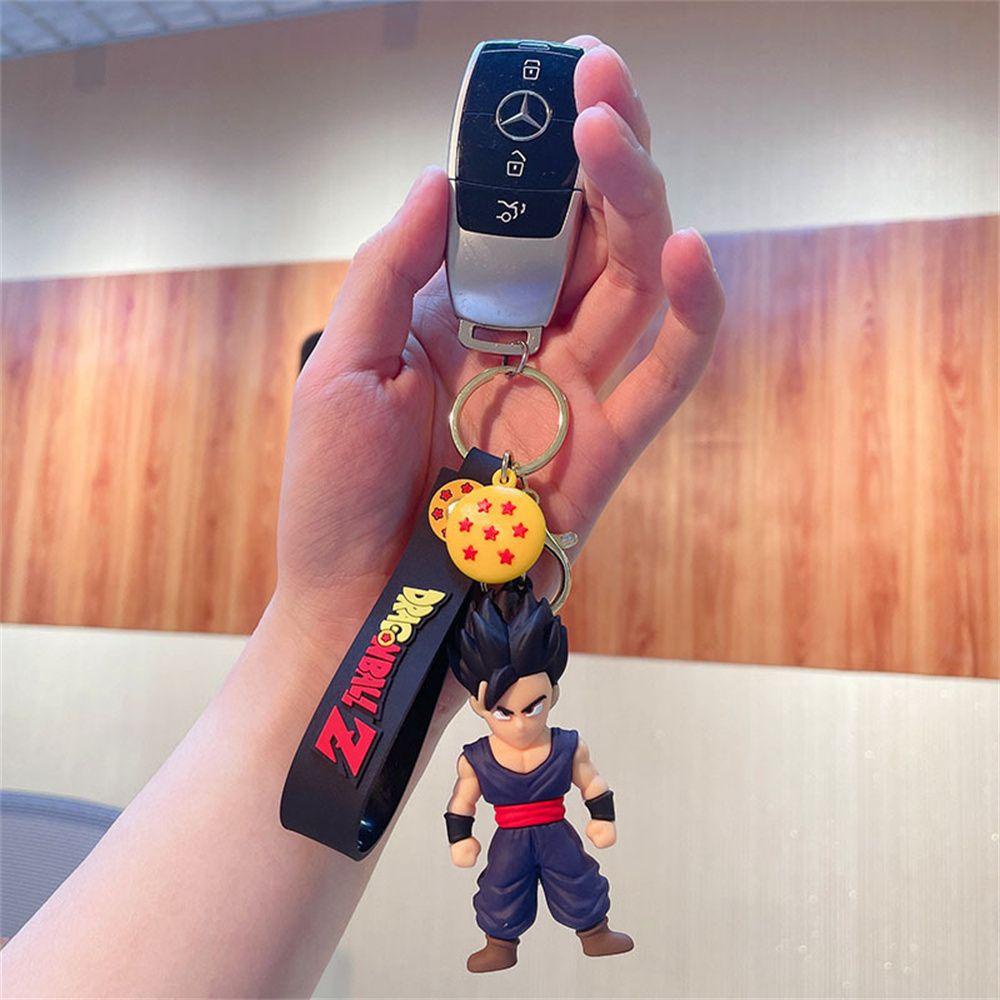 Búp Bê Son Goku Trong Phim Hoạt Hình Dragon Ball Z Bằng Silicon PVC Trang Trí Túi Xách / Móc Khóa
