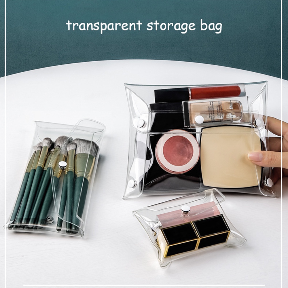 Túi Đựng Cọ Trang Điểm Bằng PVC Trong Suốt Chống Nước Đa Năng