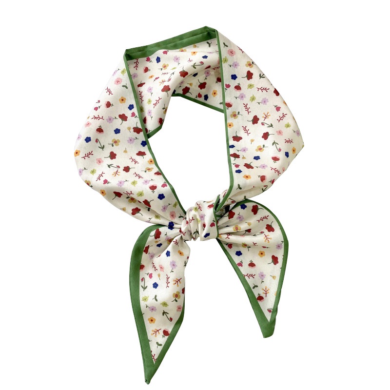 Khăn Lụa Satin Buộc Tóc Thắt Nơ Và Nơ Thời Trang Hàn Quốc Trang Trí Túi Xách