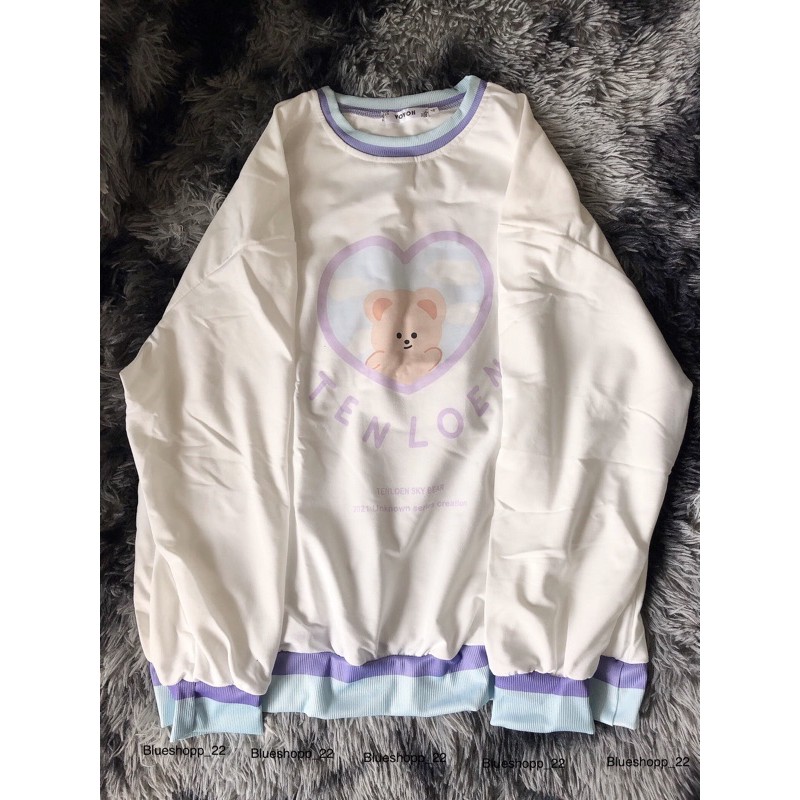 ÁO THUN DÀI TAY HÌNH GẤU DỄ THƯƠNG ULZZANG