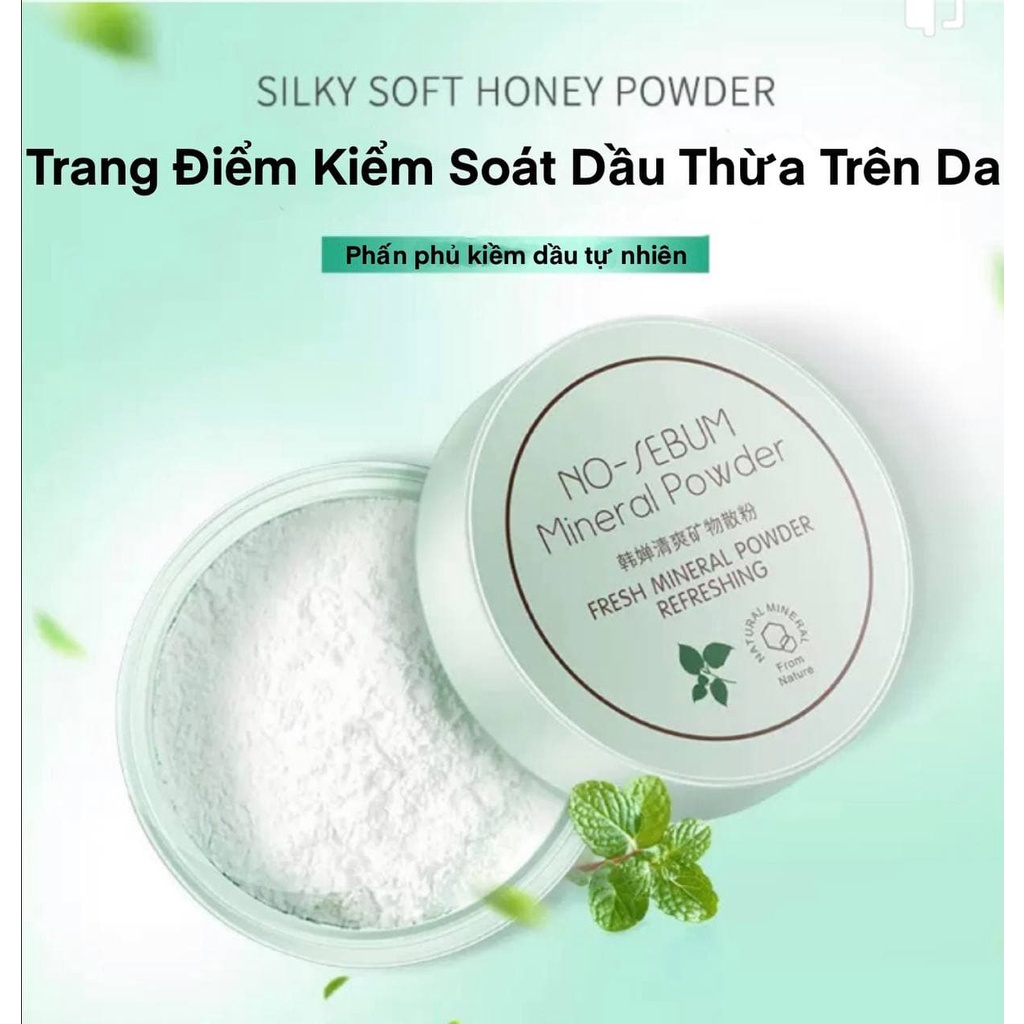 Phấn phủ kiềm dầu dạng bột No Sebum Mineral Powder Rorec ZUZU Cosmetic HUBEAUTY