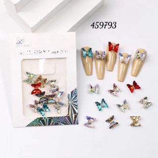 charm đá bướm trang trí móng đẹp