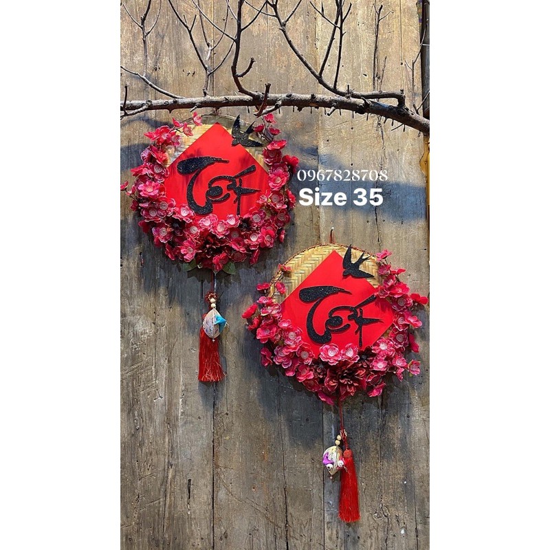 chữ tết treo tường ( chữ tết size 35)