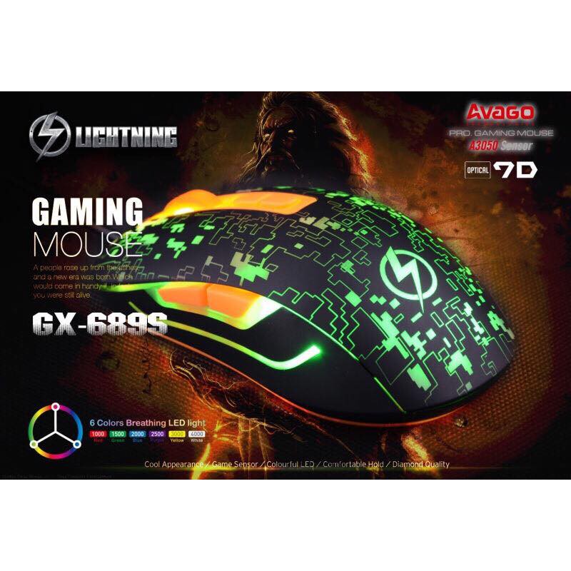 [Mã ELFLASH5 giảm 20K đơn 50K] Chuôt Game Lightning G689S - Hàng Chính Hãng