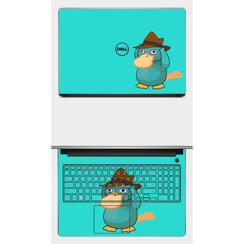 Skin cho vỏ máy tính - mẫu vịt vàng cute - cắt sẵn theo chi tiết máy của bạn - decal 3m chống vân tay bụi bẩn nước