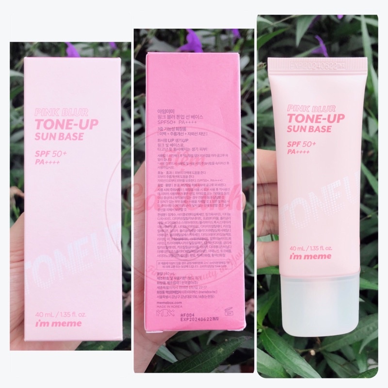 Kem chống nắng I'm meme Pink Blur Tone Up Sun Base SPF 50+/ PA++++