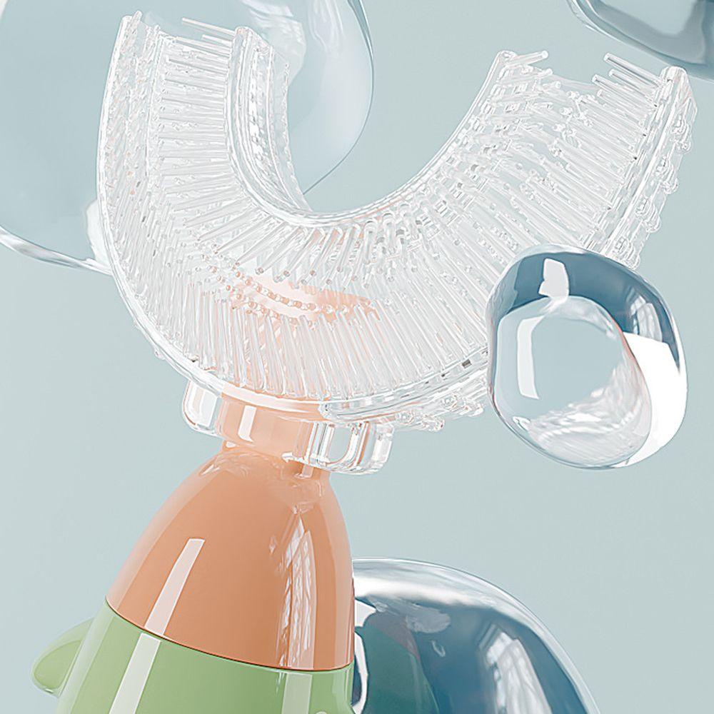 Bàn Chải Đánh Răng Silicone Mềm Mại Hình Chữ U Nhiều Màu Sắc Dành Cho Trẻ Em 1-12 Tuổi