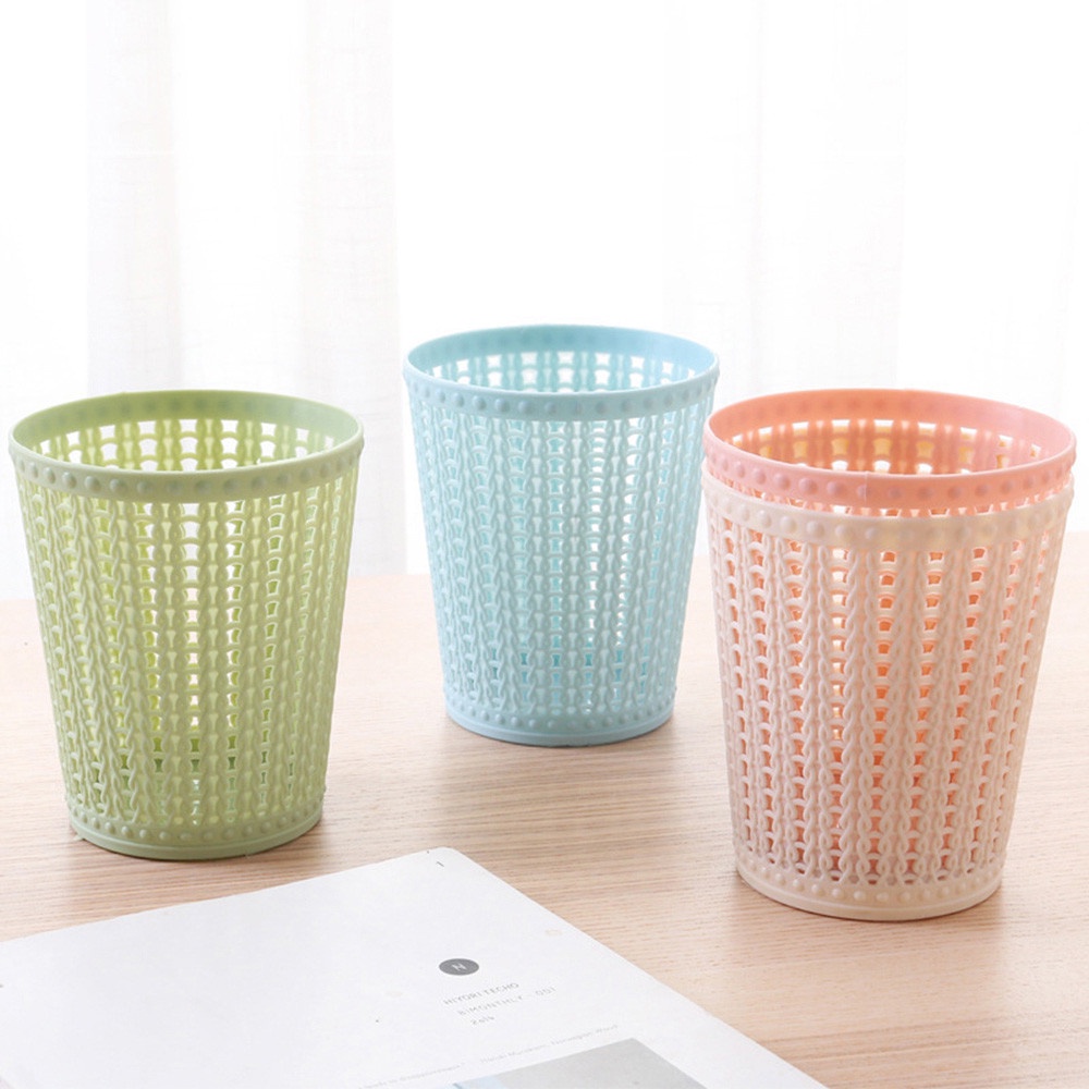 Thùng Đựng Rác Mini Bằng Nhựa Để Bàn Trang Trí Phòng Khách / Xe Hơi