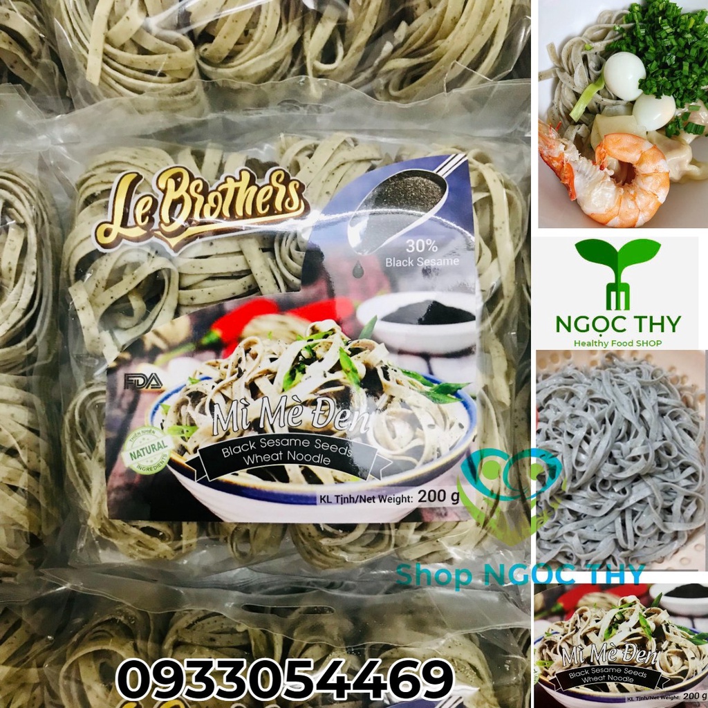 Mì MÈ ĐEN Duy Anh Food gói 200gr 8 vắt (Mỳ Le Brothers)