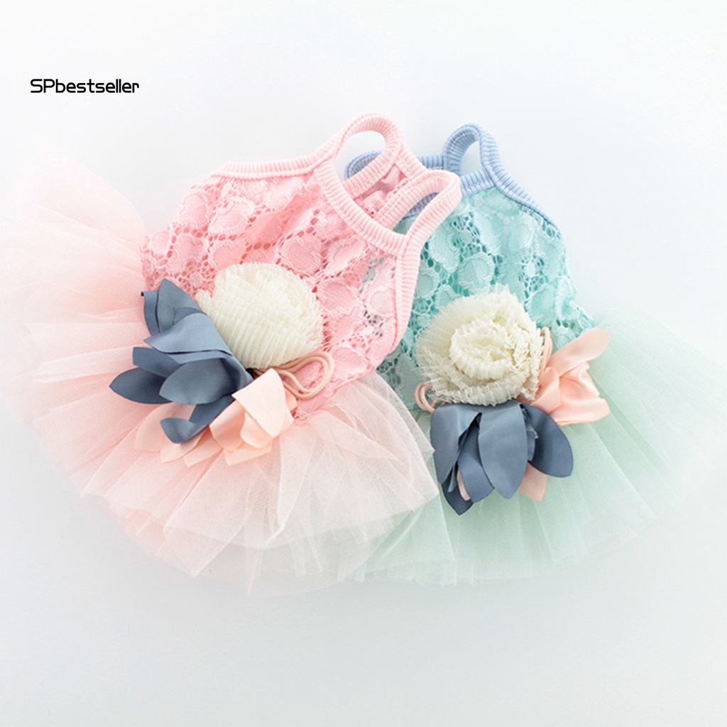 Đầm Lưới Không Tay Co Giãn Đáng Yêu Dành Cho Cún Cưng