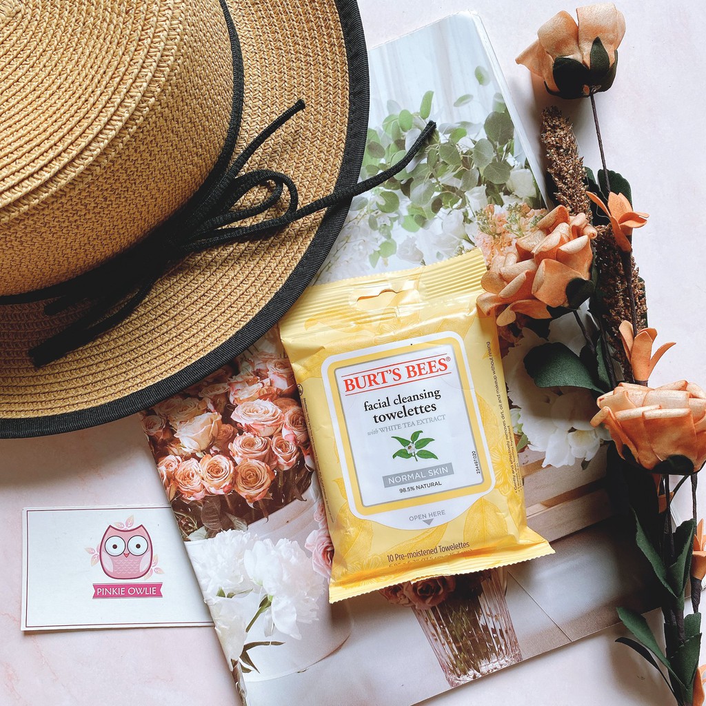 Khăn tẩy trang Burt's Bees TRÀ TRẮNG - thơm mát, sạch mịn, lành tính và dưỡng da tươi sáng không ngờ