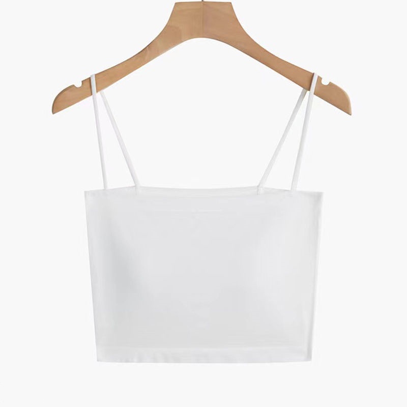 Áo lót nữ bra 2 dây mảnh form croptop chất cotton siêu co giãn có mút ngực YUKAGO S281 | BigBuy360 - bigbuy360.vn