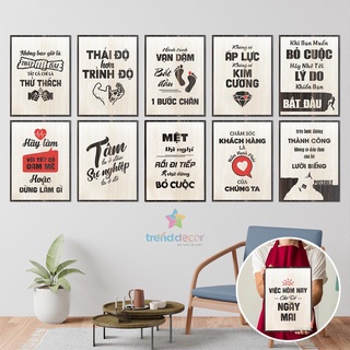Tranh Gỗ Động Lực Tranh Treo Tường Gỗ MDF Decor trang trí phòng khách, phòng làm việc hiện đại TRENDDECOR.VN