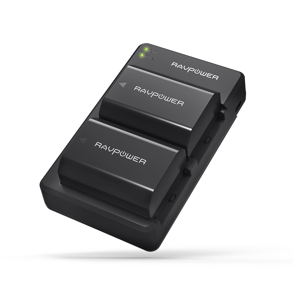 BỘ 2 PIN VÀ SẠC KÉP RAVPOWER FOR SONY FZ100 A9 A7III A7RIII A6600