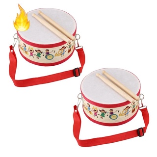 Set 2 trống gỗ giáo dục sớm cho trẻ nhỏ vui nhộn