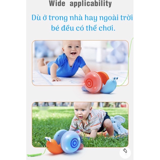 ĐỒ CHƠI ỐC SÊN CÓ ĐÈN NHẠC UỐN LƯỢN VUI NHỘN