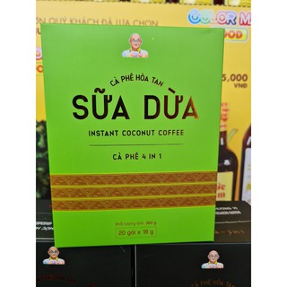 Hộp cà phê sữa dừa Color Man( hộp 20 gói)