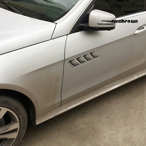 2 Miếng dán 3d hình lỗ thông khí trang trí xe hơi độc đáo