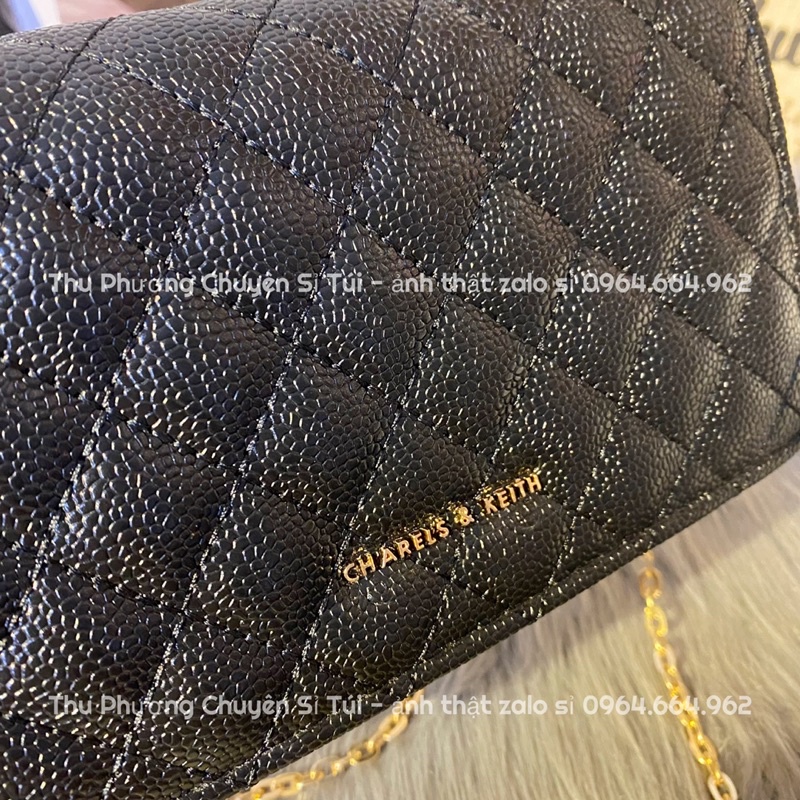Túi CN.K1 đeo chéo, đeo vai size 21 để vừa điện thoại lót đỏ hàng chuân đẹp (ảnh thật shop chụẩn