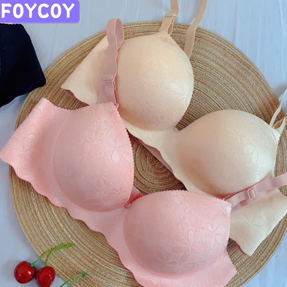 Áo lót nữ, áo ngực nữ su, không gọng, đệm dày bàn tay nâng ngực chống xệ - AL SU24