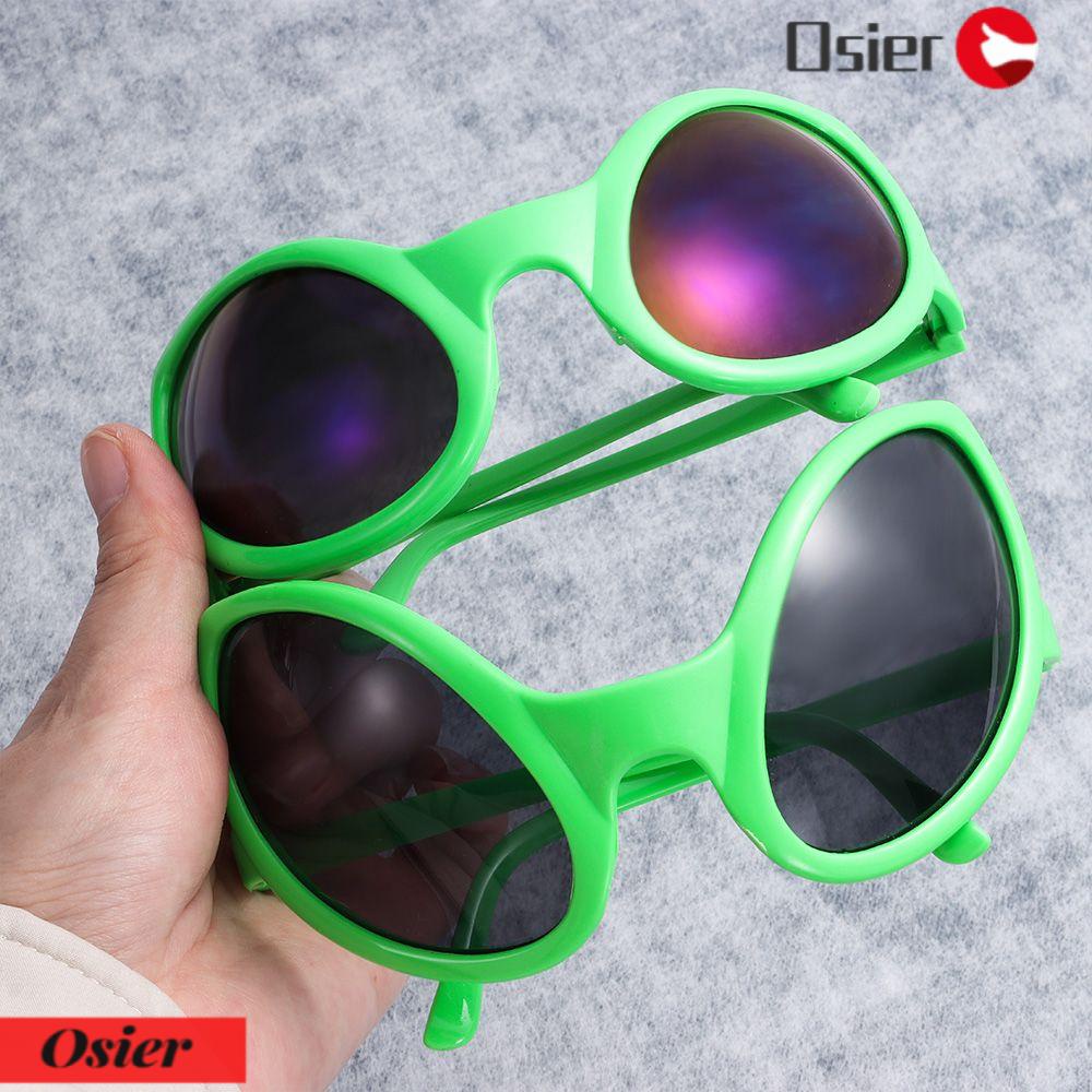 Osier1 Kính Mát Hình Người Ngoài Hành Tinh Xanh Lá Vui Nhộn Cho Tiệc Halloween