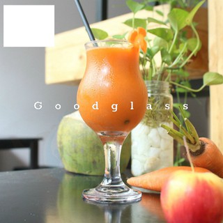 Bộ 6 ly thủy tinh đựng sinh tố dáng bầu