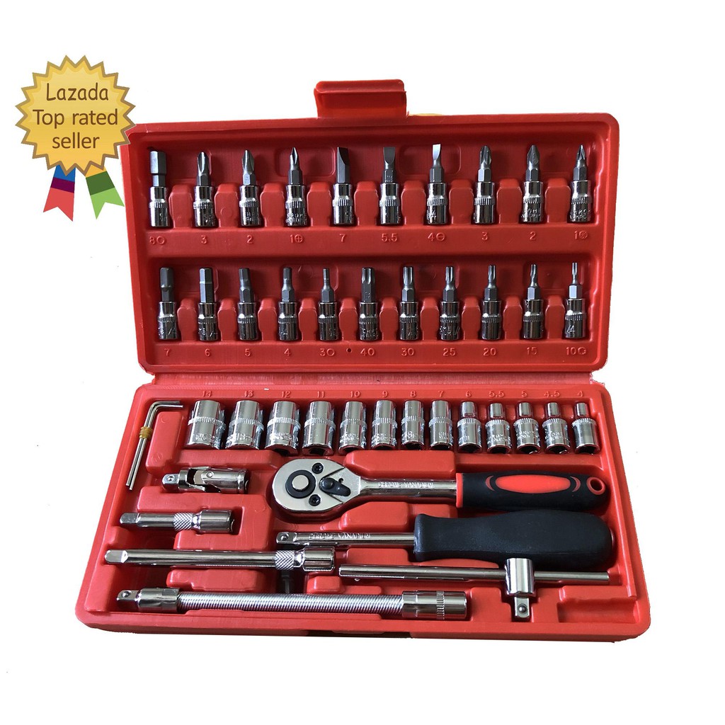 (CHUYÊN SỈ LẺ) BỘ DỤNG CỤ TUA VÍT SỮA CHỮA 46 MÓN SIÊU BỀN (GIÁ RẺ)