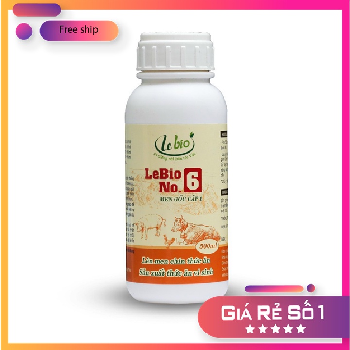 Men gốc 𝐋𝐄𝐁𝐈𝐎 𝐍𝐨𝟔 Lên men chín thức ăn, sản xuất thức ăn vi sinh. Làm giàu dinh dưỡng và ủ chín thức ăn cho vật nuôi....