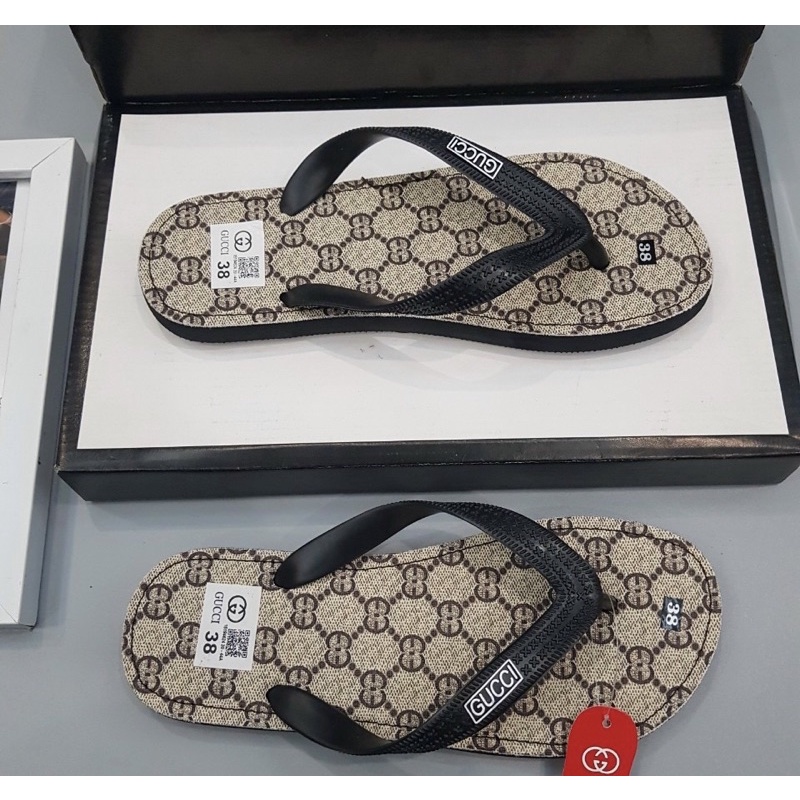 Kẹp tông đi biển có hoạ tiết dập vân thời trang giới trẻ, Dép xỏ ngón đế chống trơn btshop từ 38 đến 42