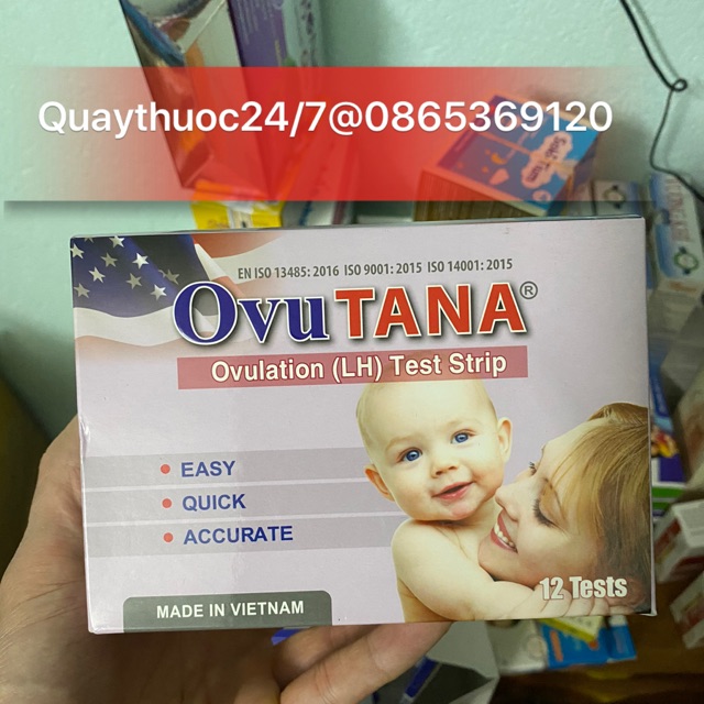 ✅QUE THỬ RỤNG TRỨNG OVUTANA (12 que)