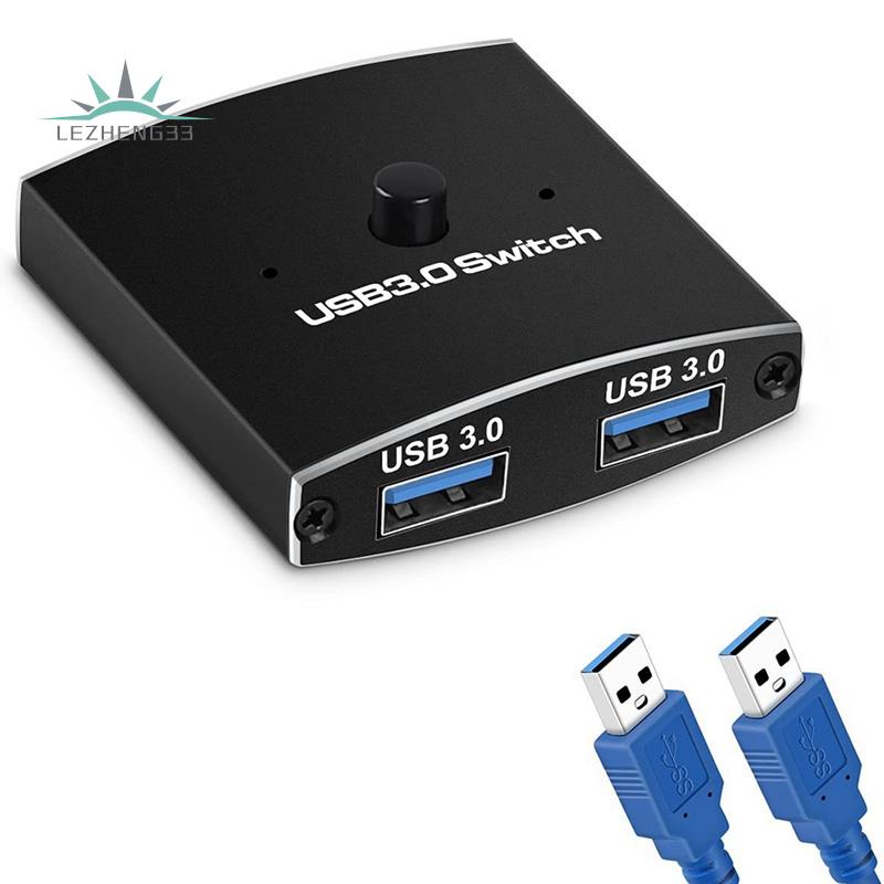 Công Tắc Chia Cổng USB 3.0 5Gbps 2 Trong 1 Đầu Ra USB 3.0 Cho Chuột Máy Tính