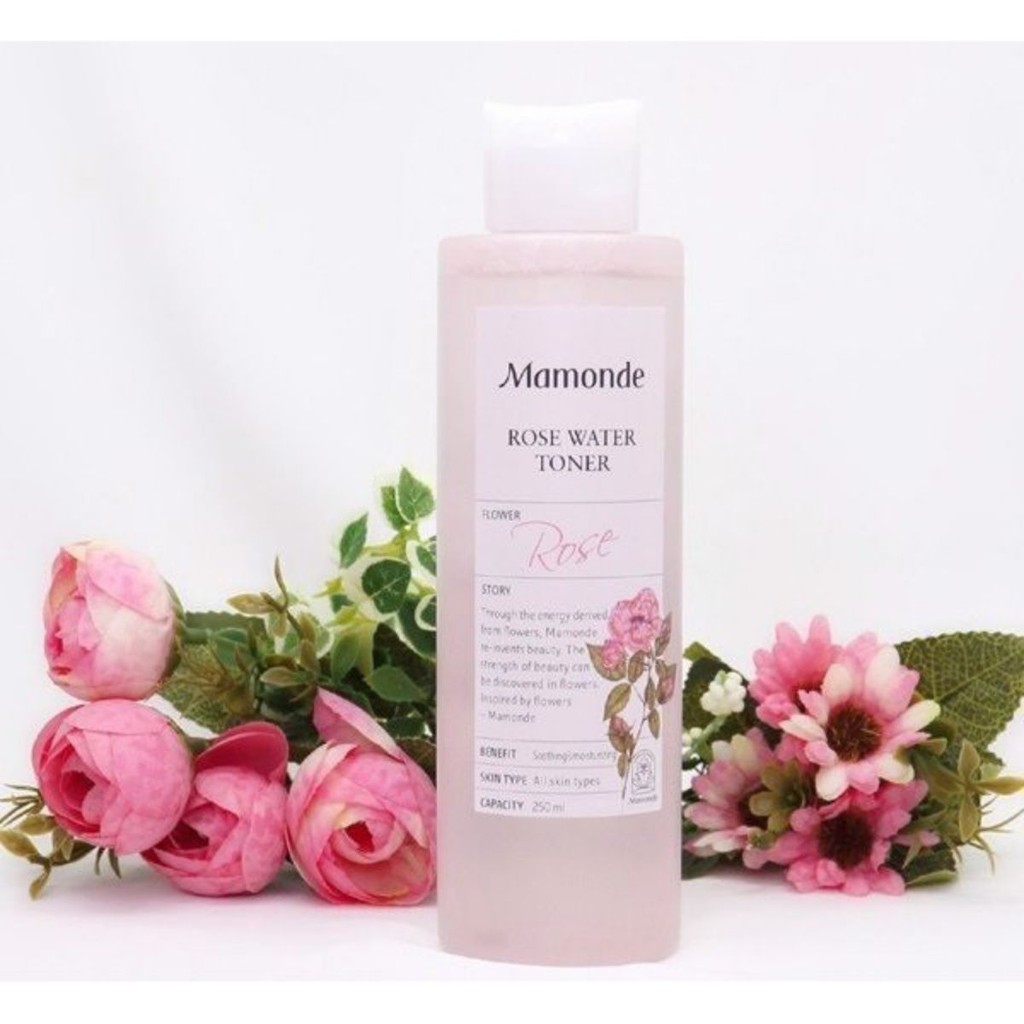 NƯỚC HOA HỒNG Mamonde Rose Water Toner 250ml - Siêu dưỡng ẩm