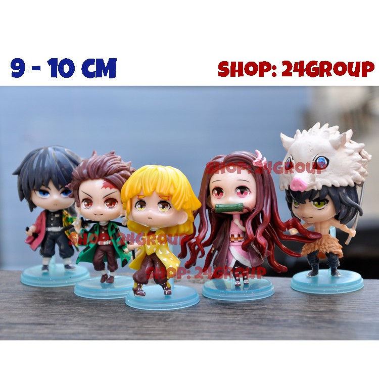 [INODEP] Bán Lẻ Mô hình đồ chơi nhân vật Kimetsu no Yaiba zenitsu nezuko chibi dễ thương anime cute demon slayer 24group