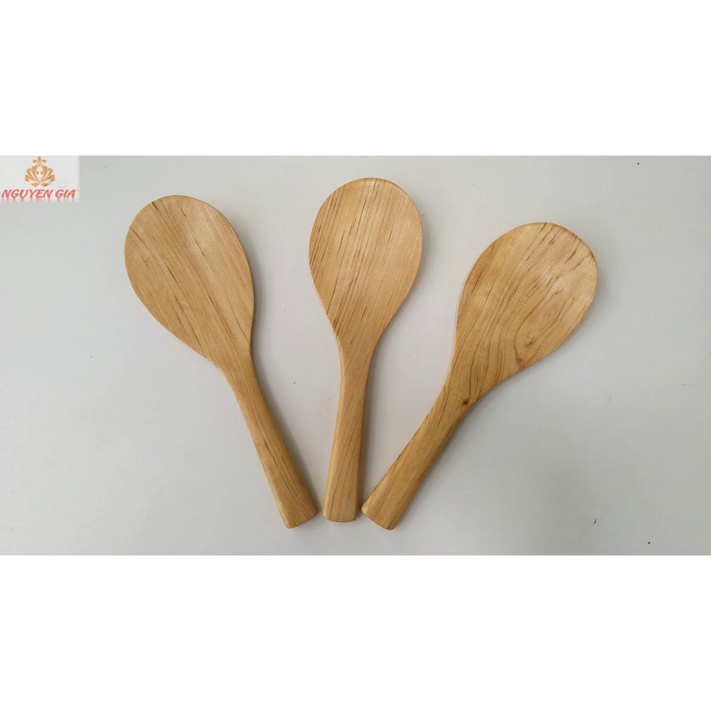 [Hàng xuất khẩu] Muỗng xới cơm gỗ Pơ mu