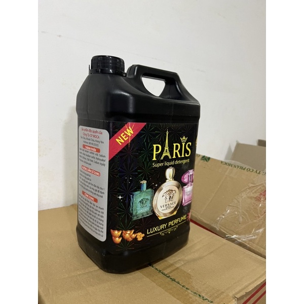 THÙNG 4 CAN Nước giặt Paris Hương Hoa Pháp 5 Lít